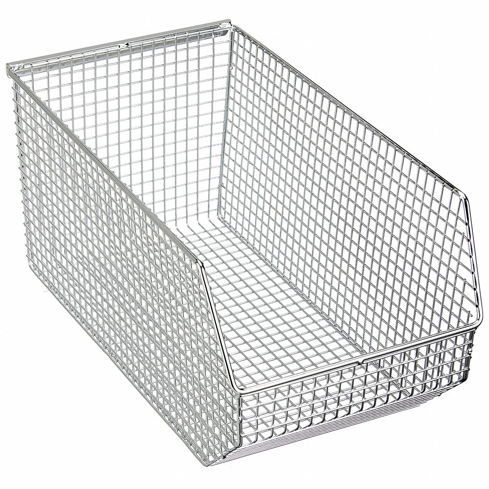 QUANTUM STORAGE SYSTEMS QMB540C Mesh Stack And Hang Bin, 14-1/2 x 8 x 7 Inch Size | CG9EGZ