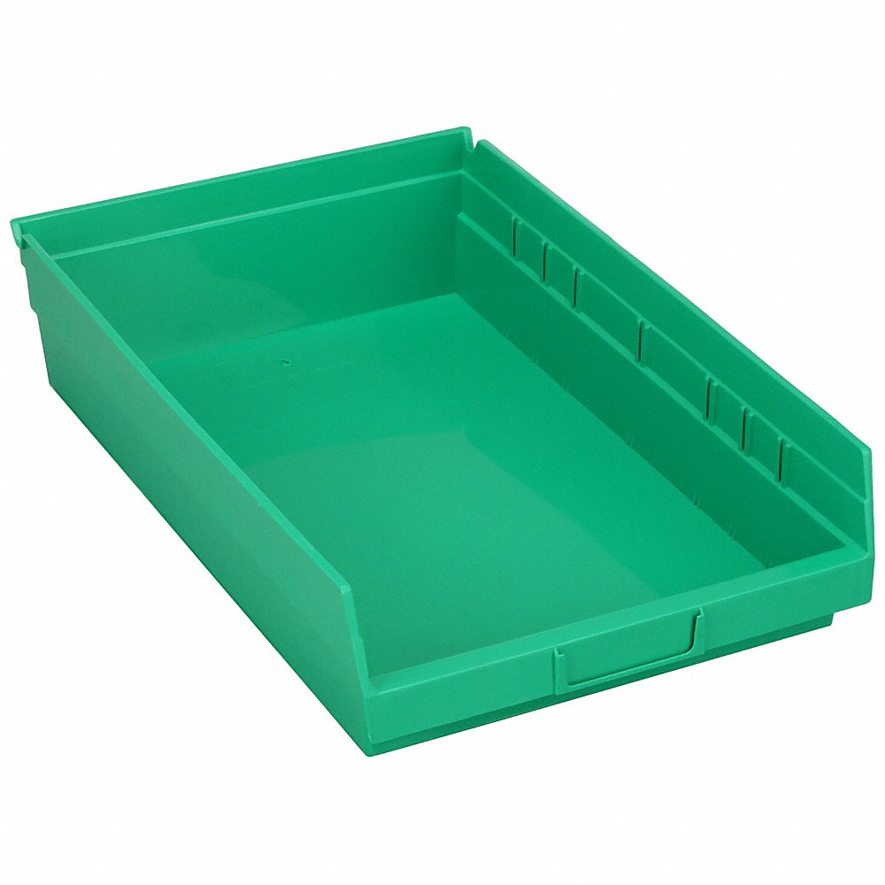 QUANTUM STORAGE SYSTEMS QSB110GN Shelf Bin 17-7/8 Inch Length 4 Inch H Green | AF4LNL 9AFJ4