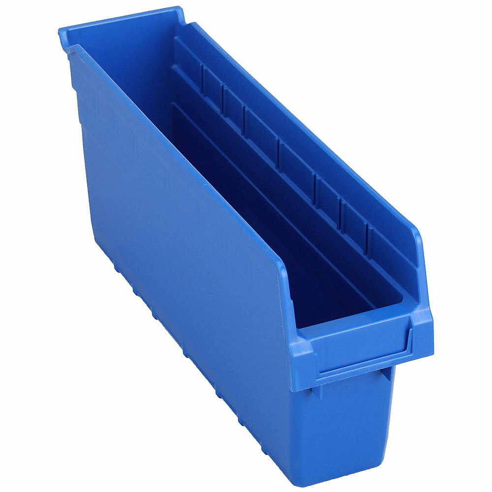QUANTUM STORAGE SYSTEMS QSB803BL Shelf Bin 17-7/8 Inch Length 4-3/8 Inch Width 8 Inch Height | AC6HQP 33Z291