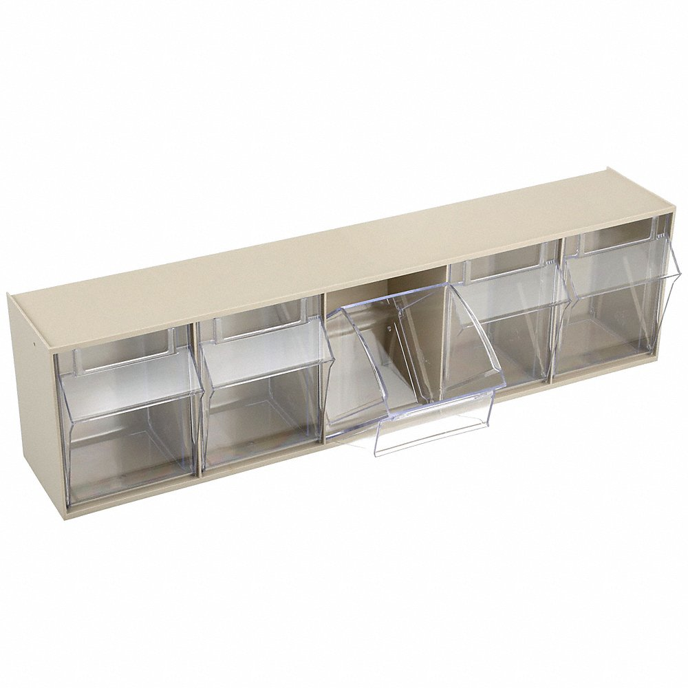 QUANTUM STORAGE SYSTEMS QTB305IV Bins 5 Tip Out Ivory | AB3VED 1VH74