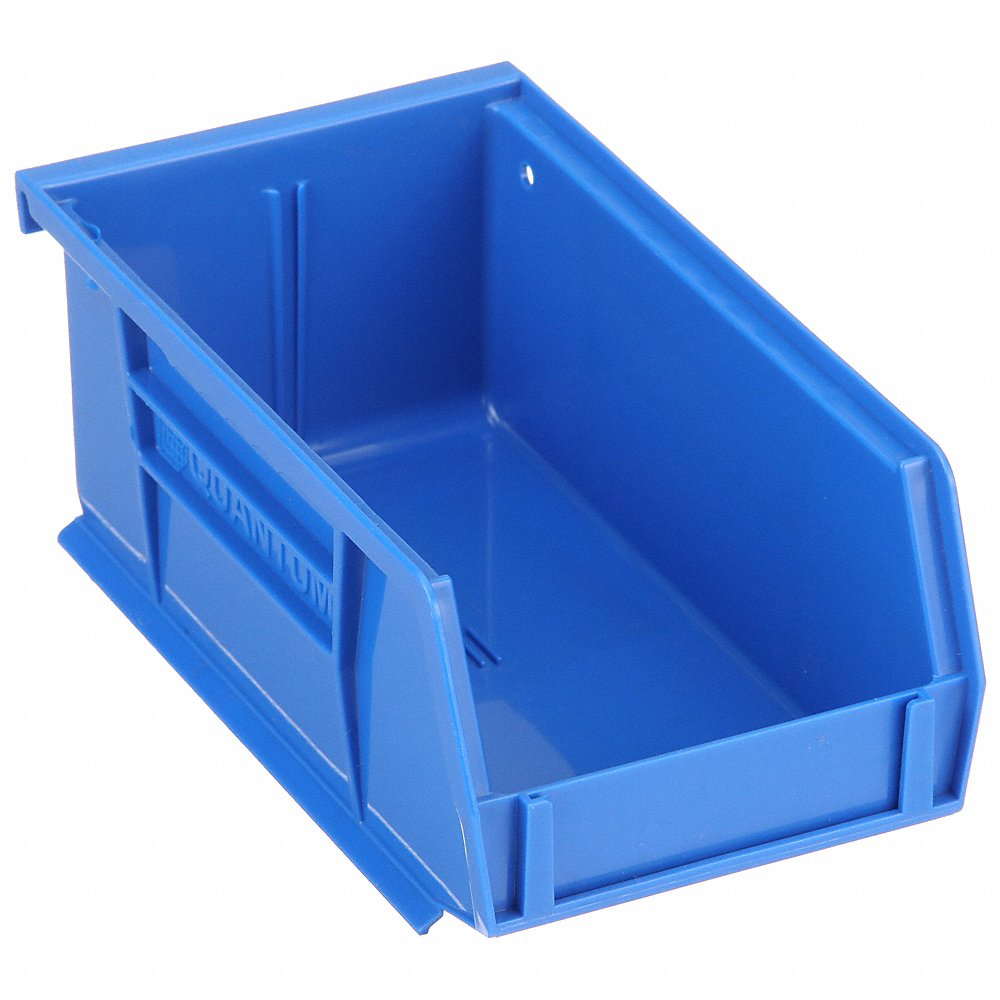 QUANTUM STORAGE SYSTEMS QUS220BL Hang/stack Bin 7-3/8l x 4-1/8w Blue | AF3QWY 8CA58