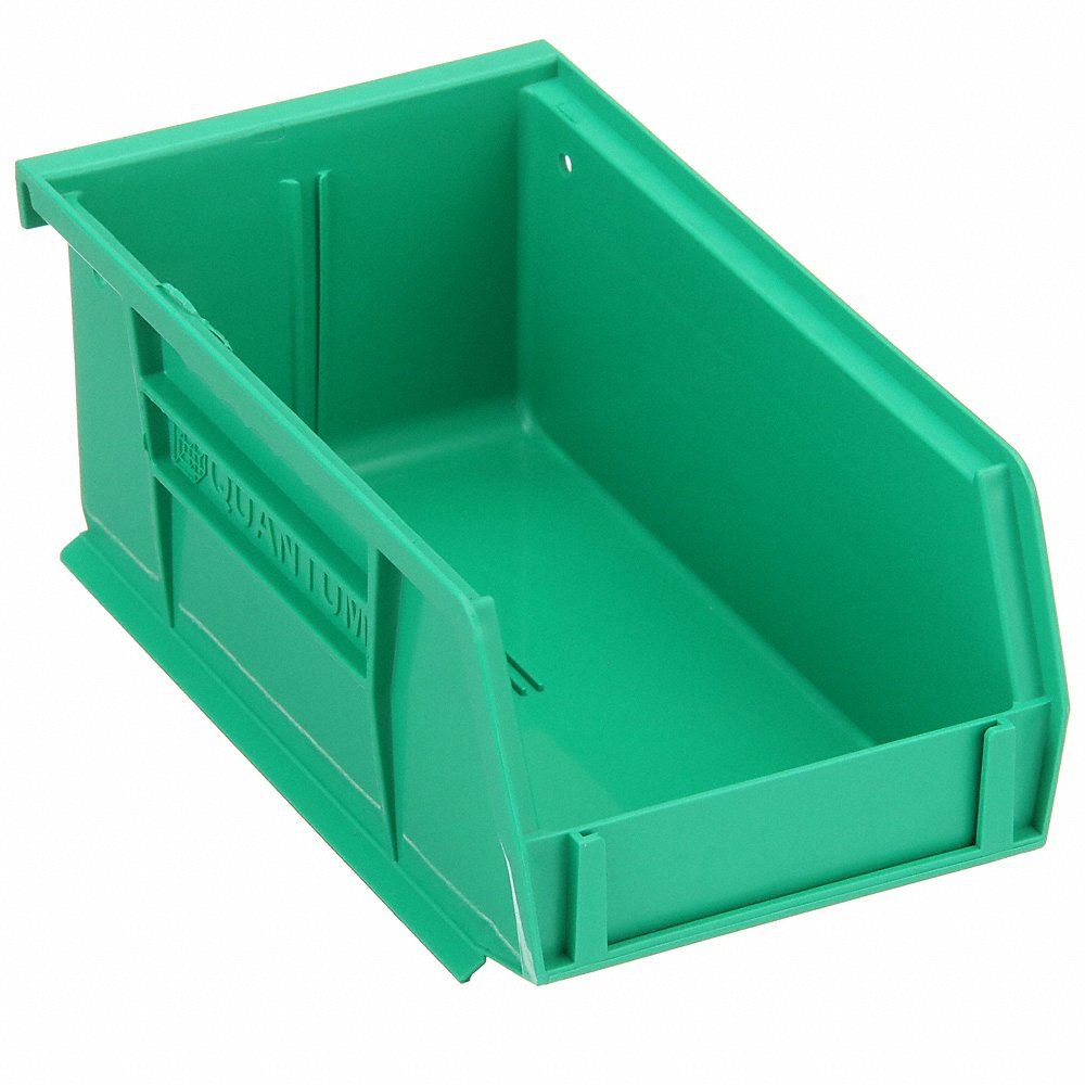 QUANTUM STORAGE SYSTEMS QUS220GN Hang/stack Bin 7-3/8l x 4-1/8w Green | AF4HGK 8X101