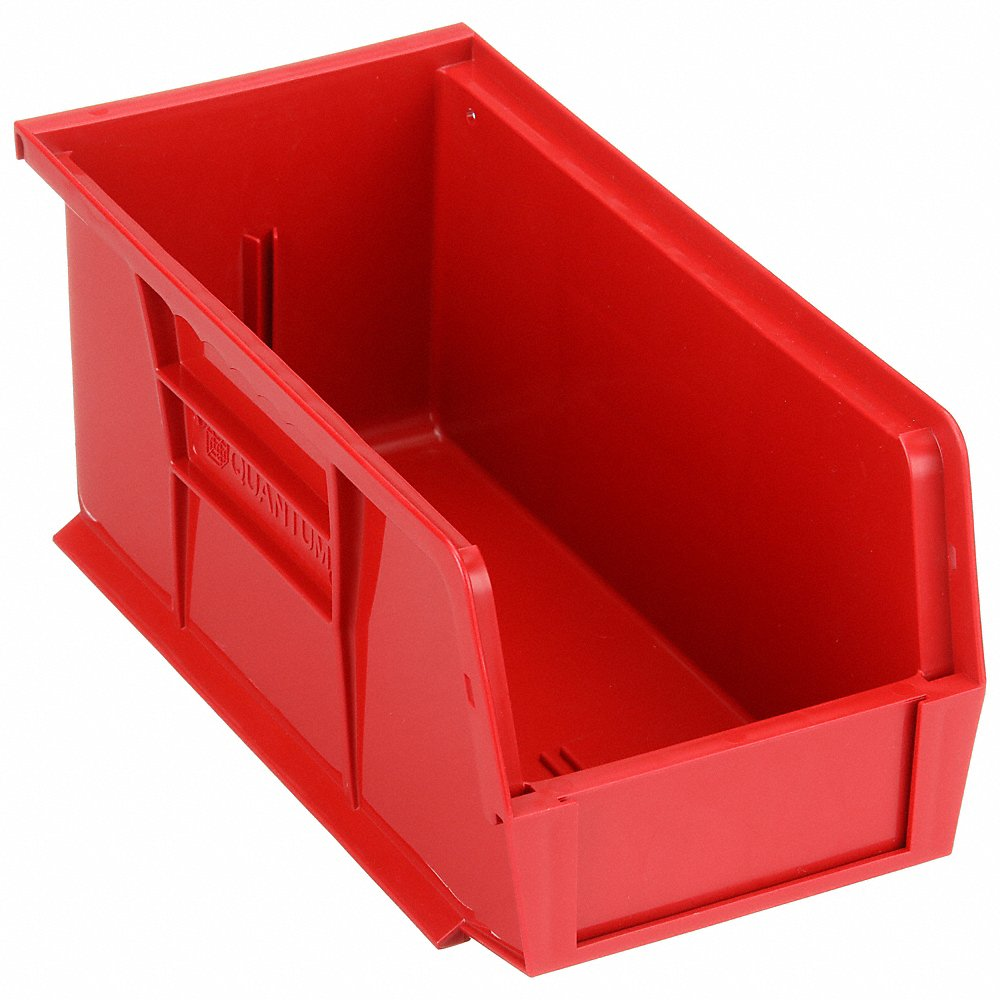 QUANTUM STORAGE SYSTEMS QUS230RD Hang/stack Bin 10-7/8l x 5-1/2w Red | AF3QXA 8CA60