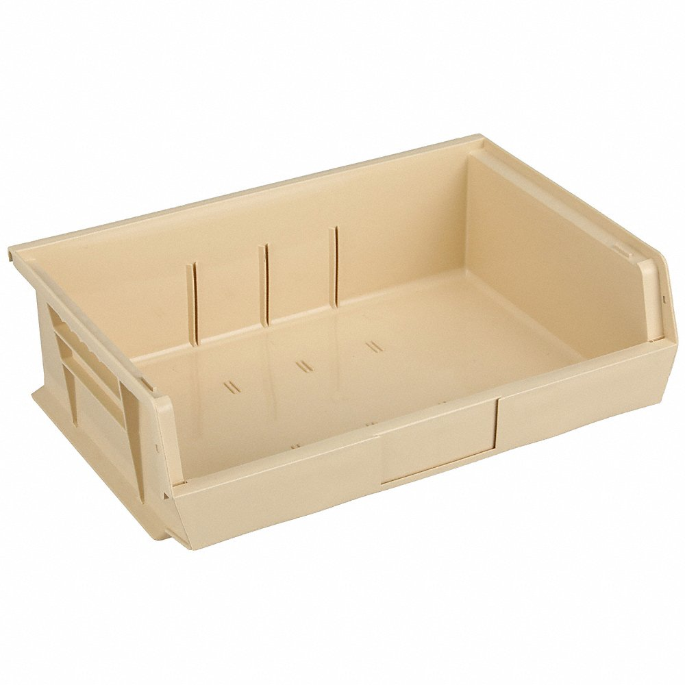 QUANTUM STORAGE SYSTEMS QUS245IV Hang/stack Bin 10-7/8l x 16-1/2w Beige | AF4LNJ 9AFJ0