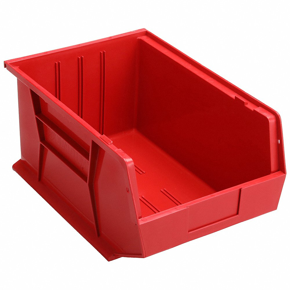 QUANTUM STORAGE SYSTEMS QUS255RD Hang/stack Bin 16l x 11w Red | AF3QTU 8C332