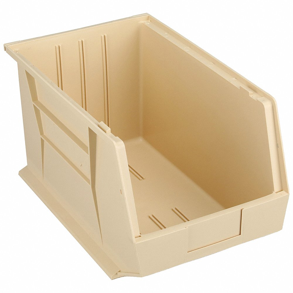 QUANTUM STORAGE SYSTEMS QUS260IV Hang/stack Bin 18l x 11w Beige | AF4FAR 8UMC2