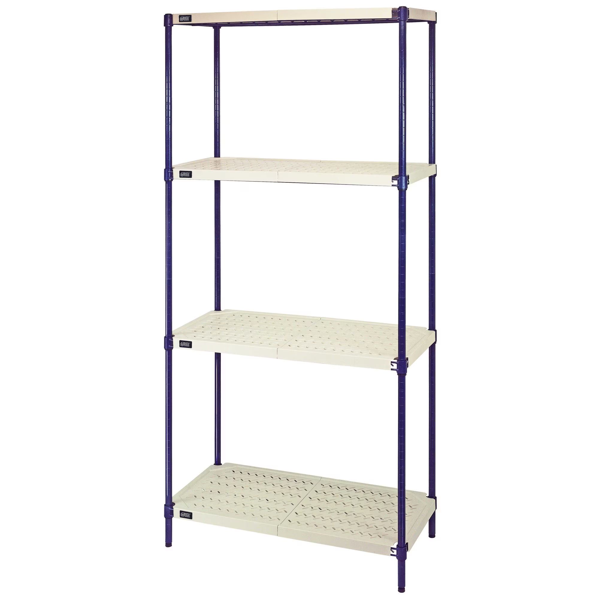 QUANTUM STORAGE SYSTEMS RPWR72-2430E* Wire Shelving, Plastic Mat, 4 Shelves | CG9HYF