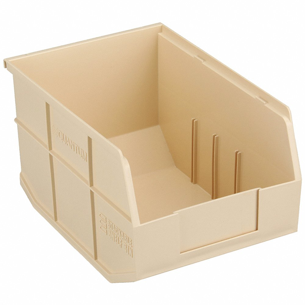QUANTUM STORAGE SYSTEMS SSB423IV Shelf Bin 8-1/4 Inch Width 7 Inch H Ivory | AB7XBP 24K151