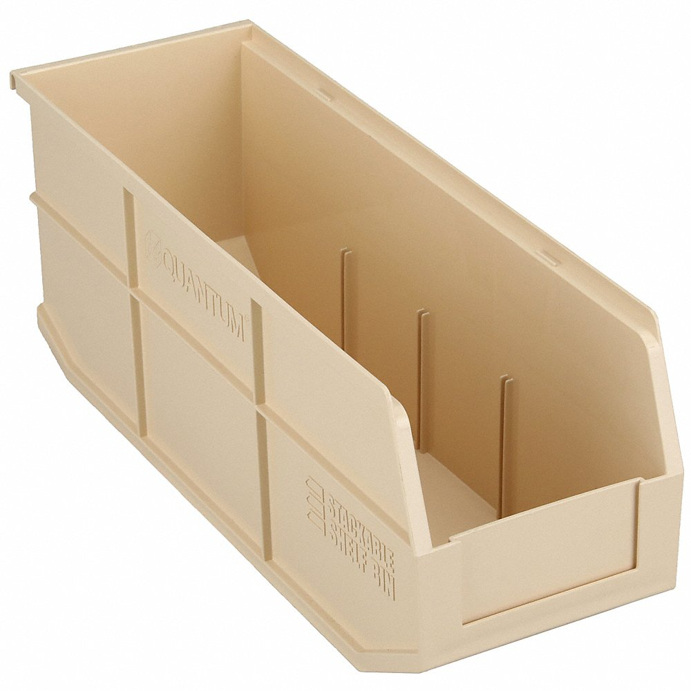 QUANTUM STORAGE SYSTEMS SSB461IV Shelf Bin 6 Inch Width 7 Inch H Ivory | AB7XBV 24K156