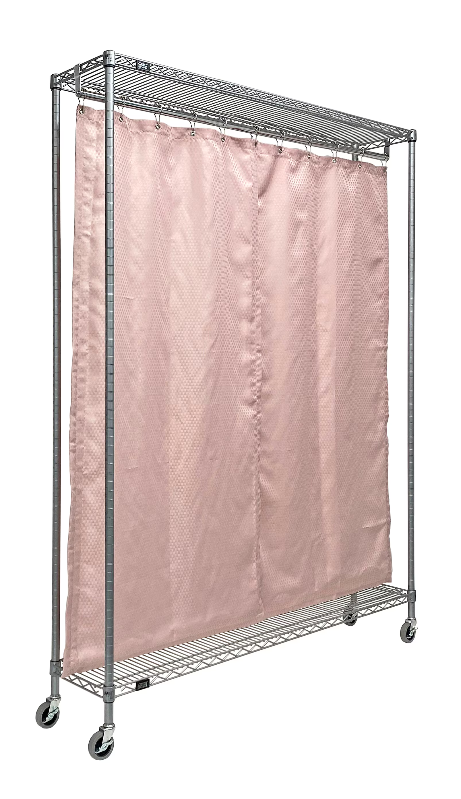 Mobile Privacy Partition, 60 X 12 X 78 Inch Size, Includes Curtain