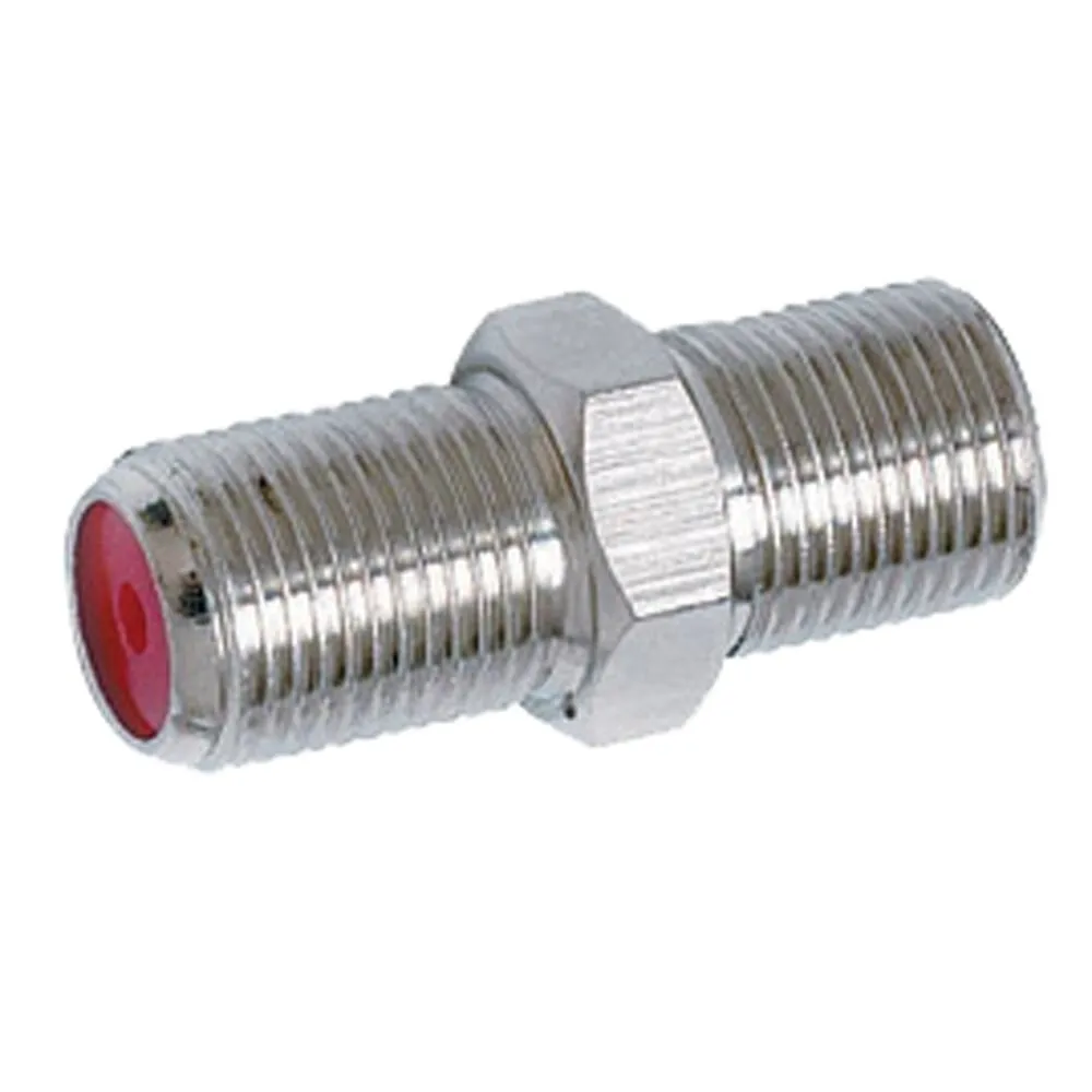 F-81 (F-F) Inline Coupler, 75 Ohm, 1 Feet Feet, CaTV 1Ghz W/O Nut Washer