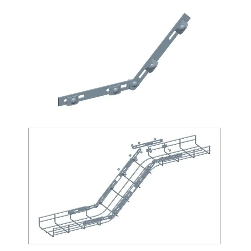 Cable Tray Adjustable Connector, Zinc