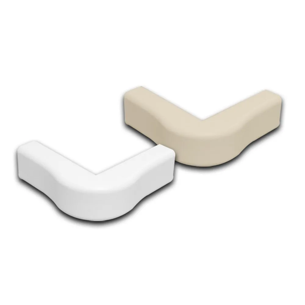 Outside Corner Raceway Accessory, 1/2 Feet Feet, Beige
