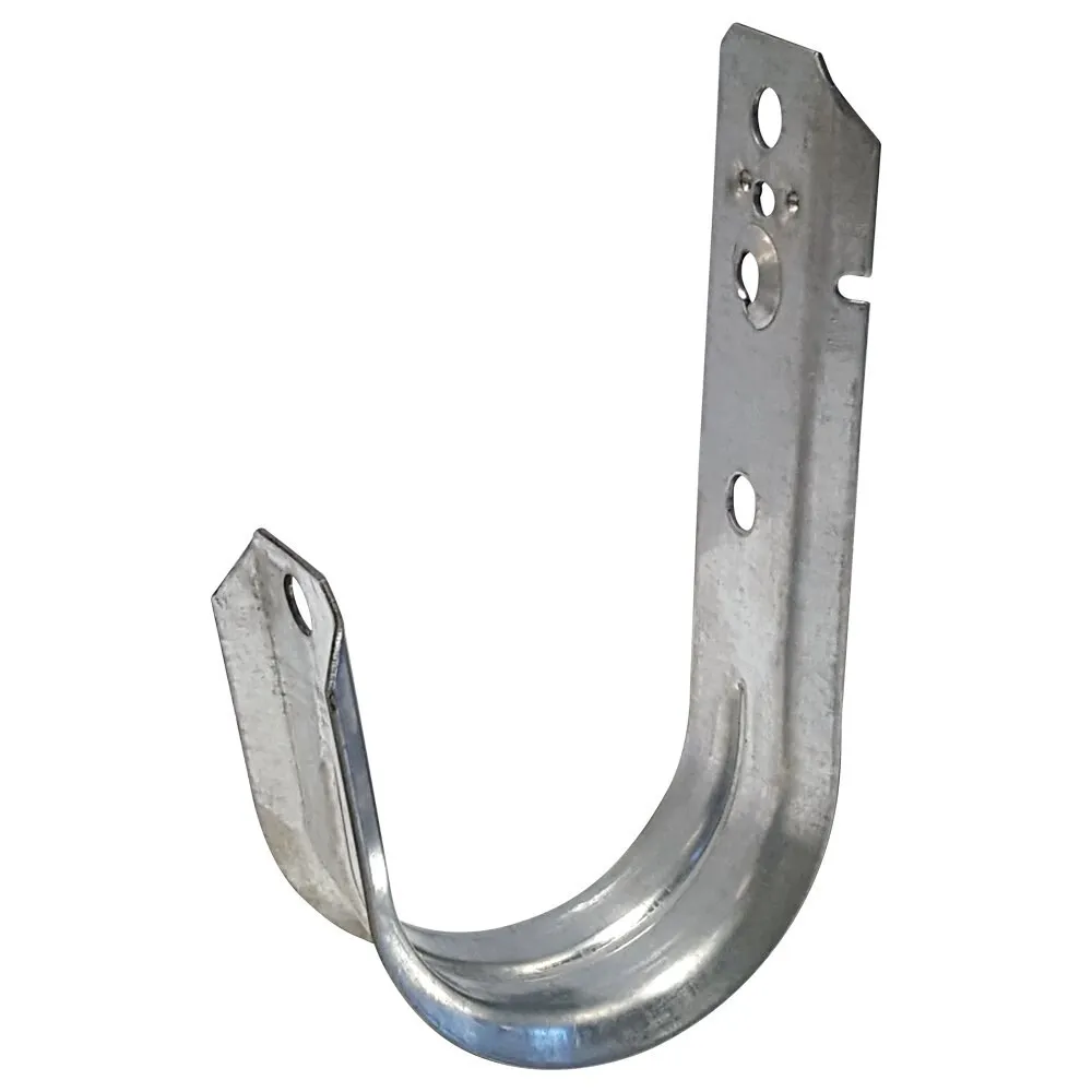 J-Hook, Low-Profile Ceiling Cable Management, Pre-Galvanized, Zinc Plated, 2 Inch