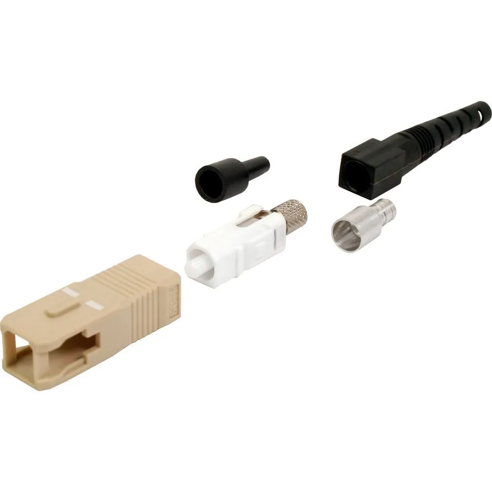 Sc Fiber Optic Connector, (Simplex) Multi-Mode W/ Boot