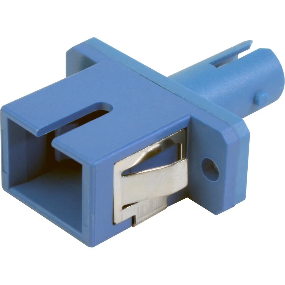 Sc/St Fiber Optic Adapter, (Duplex) Multi-Mode, Plastic