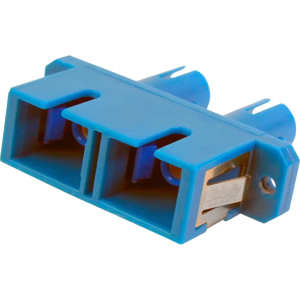 Sc/St Fiber Optic Adapter, Duplex Single-Mode, Plastic