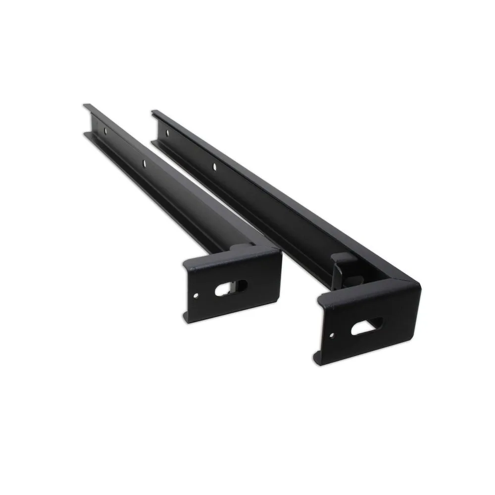 Open Frame Rack Wall Support Bracket, Set Of 2, Black