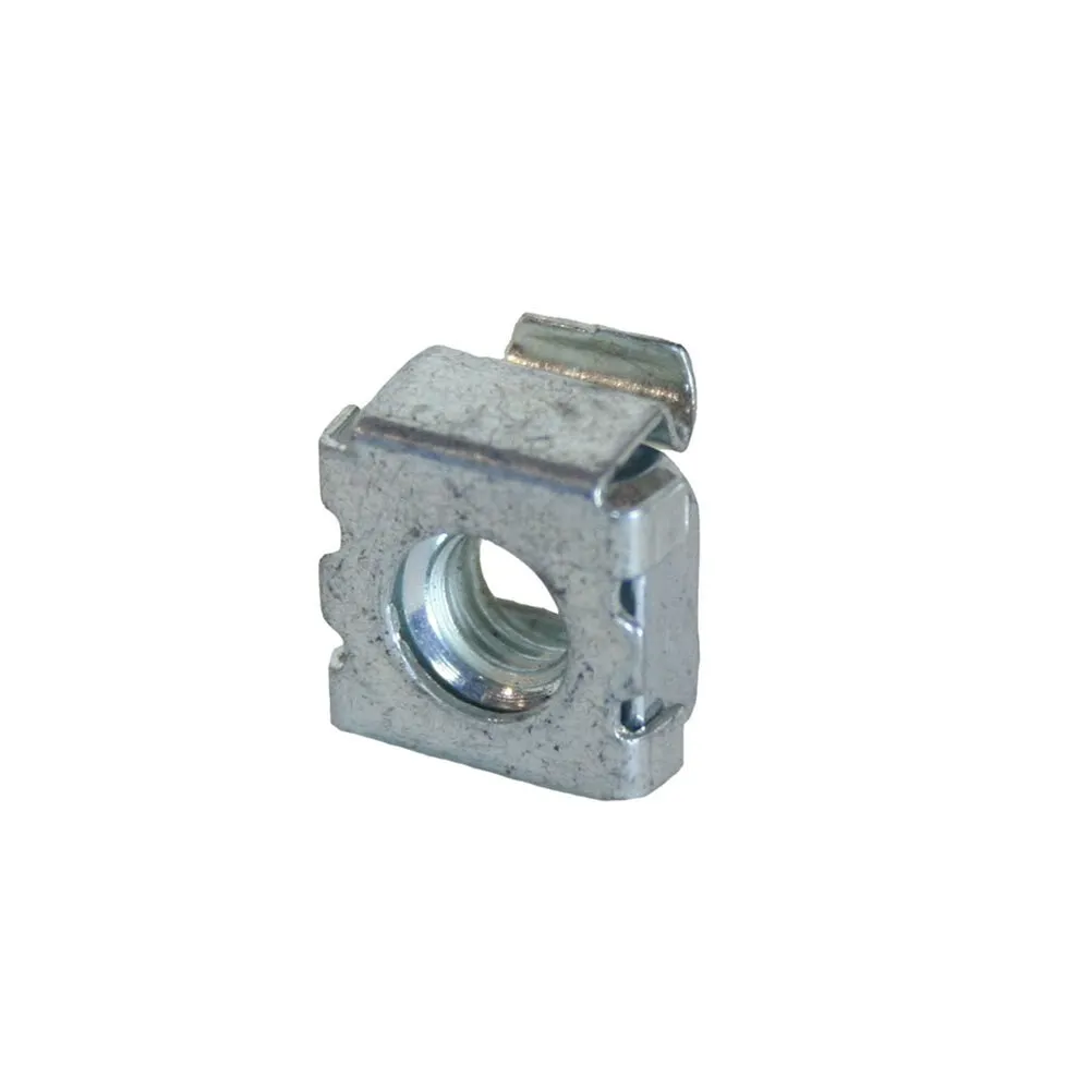 Cage Nut For #12-24 Screw, 50/Bag, Silver