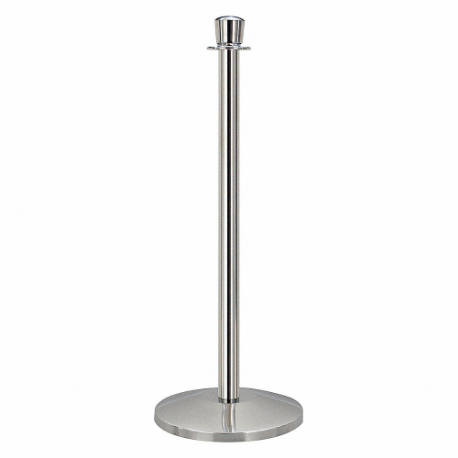 QUEUEWAY QWAY310-3P Urn Top Rope Post, 39 Inch Height, 12 1/4 Inch Base Dia, Polished Stainless Steel | CT8KTC 31MJ10