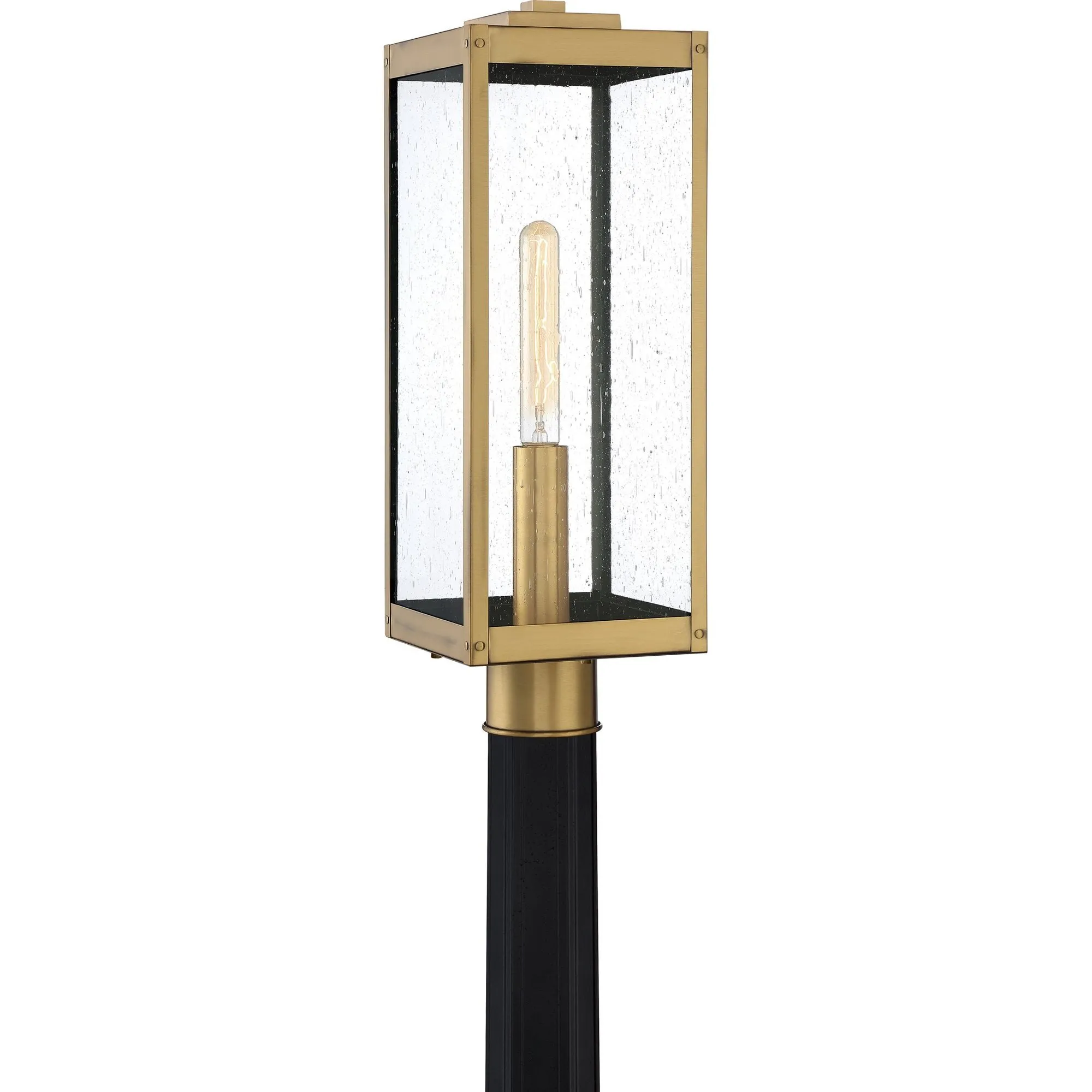Westover 1-Light Antique Brass Outdoor Post Lantern