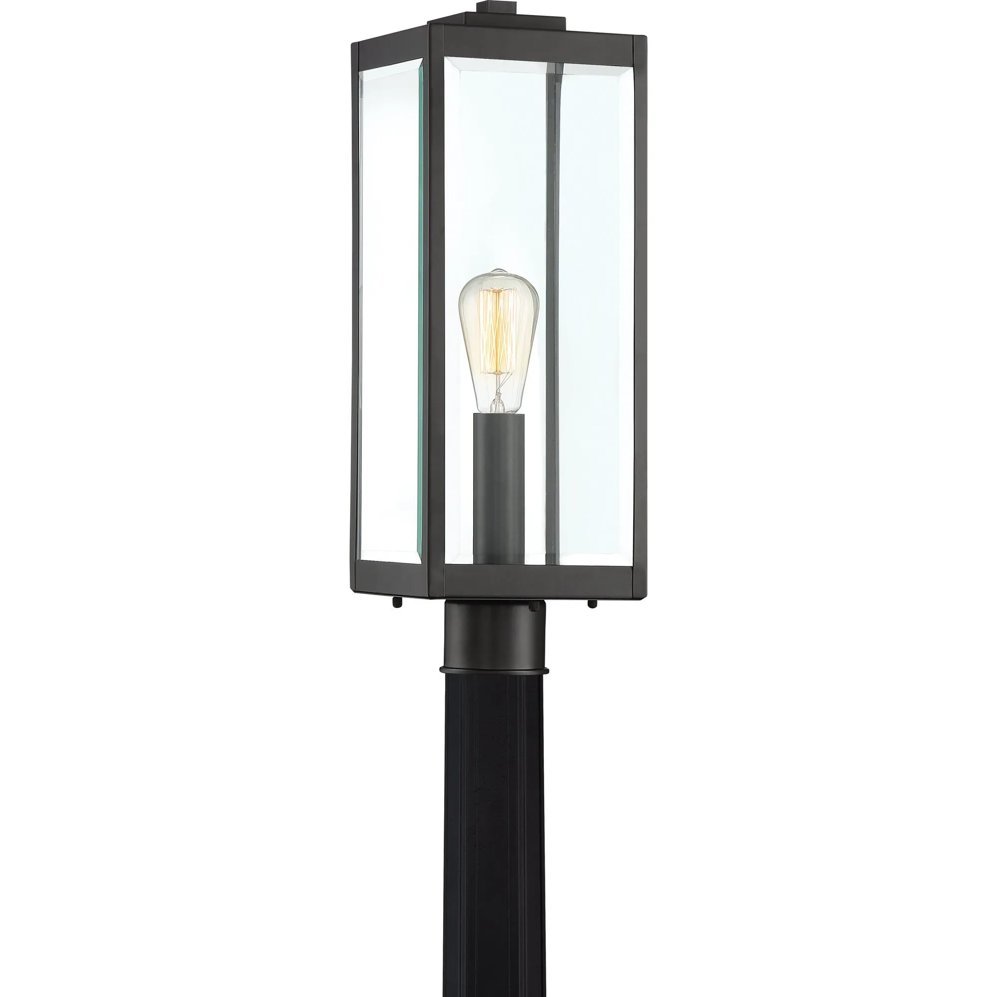 Westover 1-Light Earth Black Outdoor Post Lantern