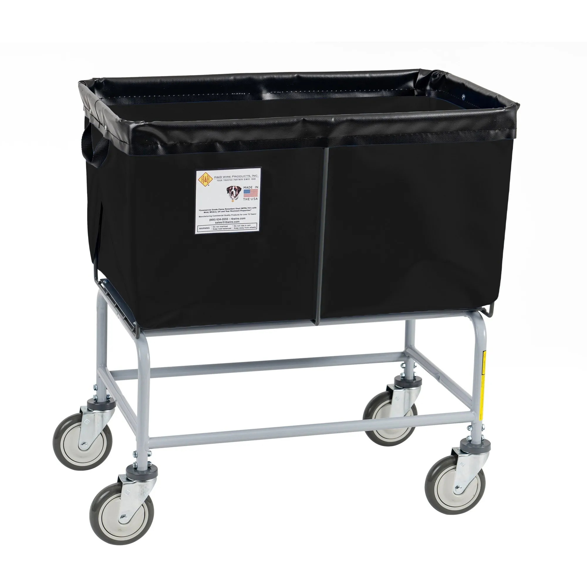 Elevated Basket Truck, Vinyl, 4 Bushel, Black