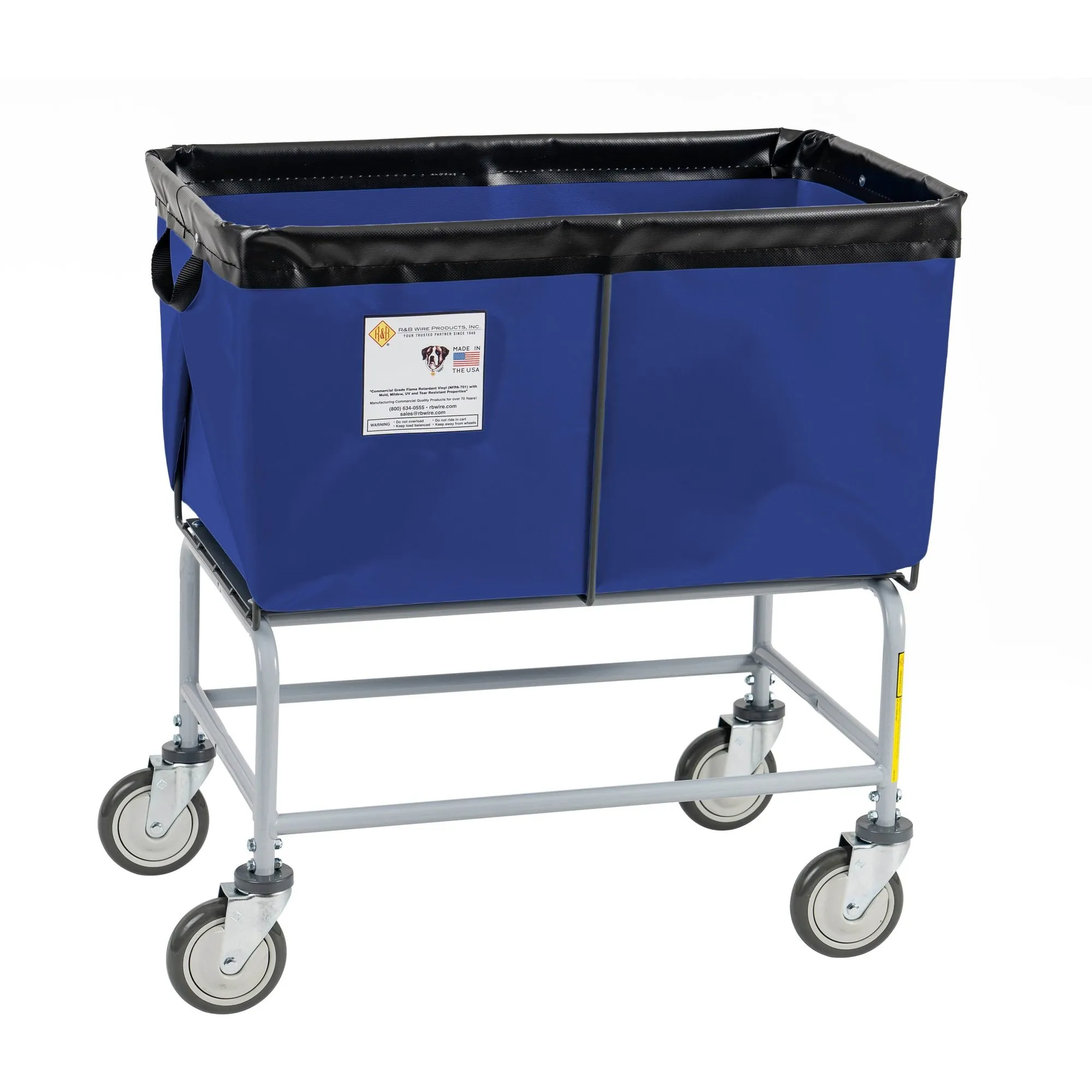 Elevated Basket Truck, Vinyl, 4 Bushel, Navy