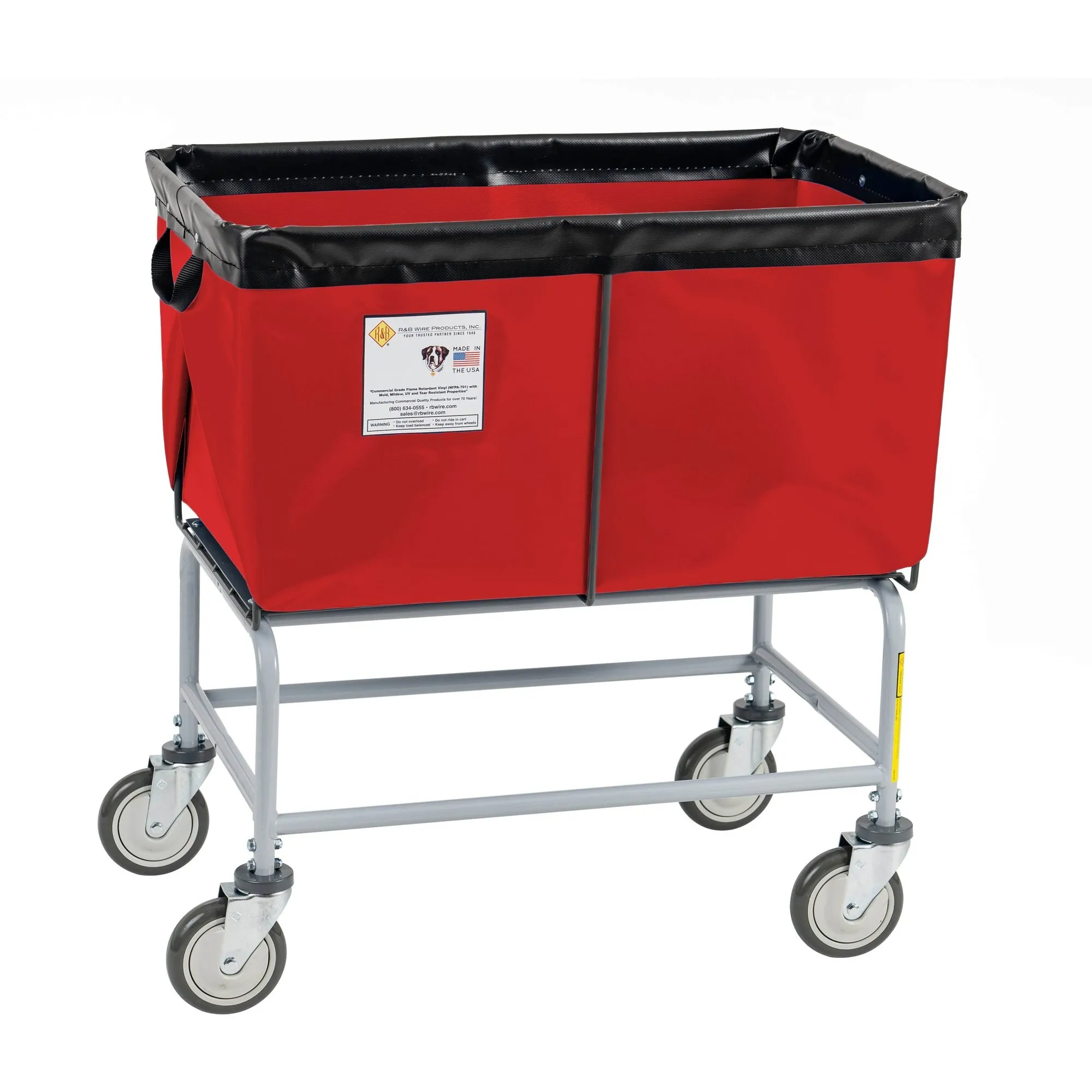 Elevated Basket Truck, Vinyl, 4 Bushel, Red
