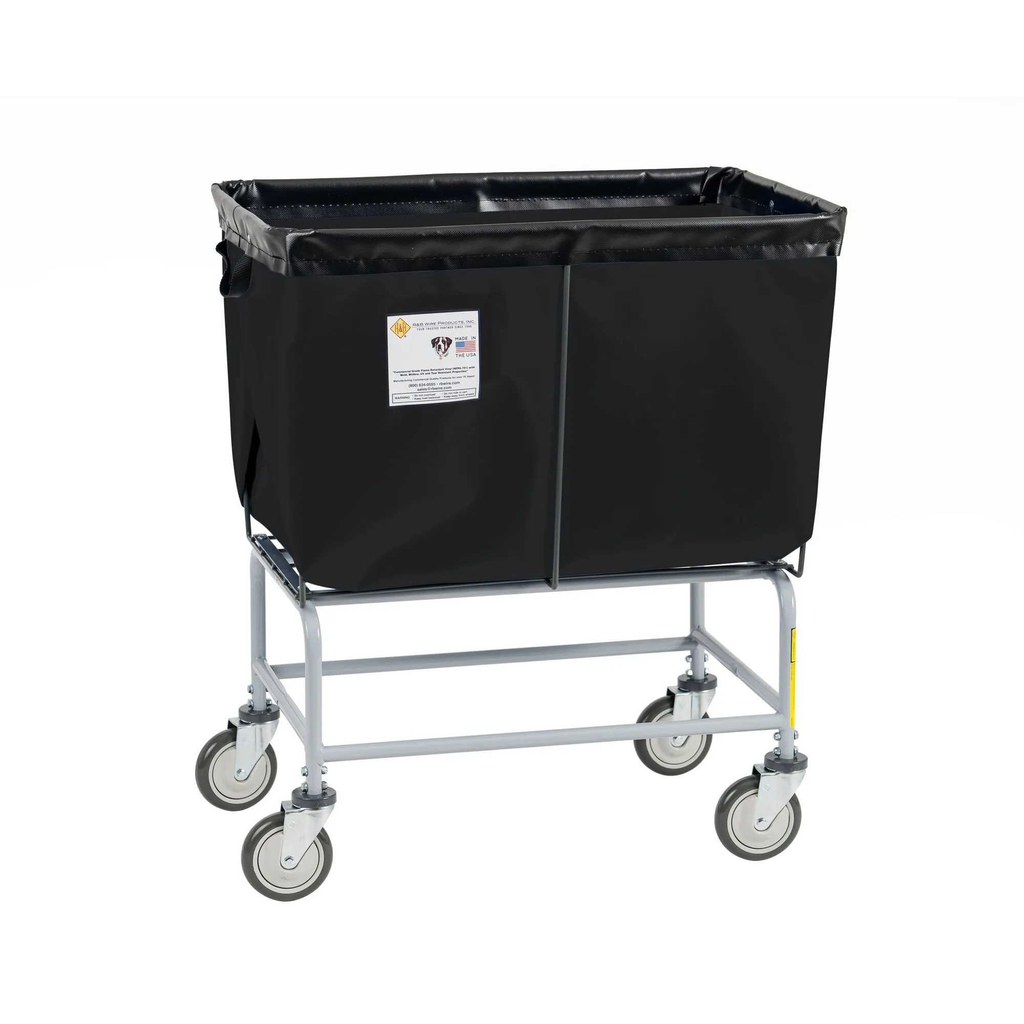 Elevated Basket Truck, Vinyl, 6 Bushel, Black