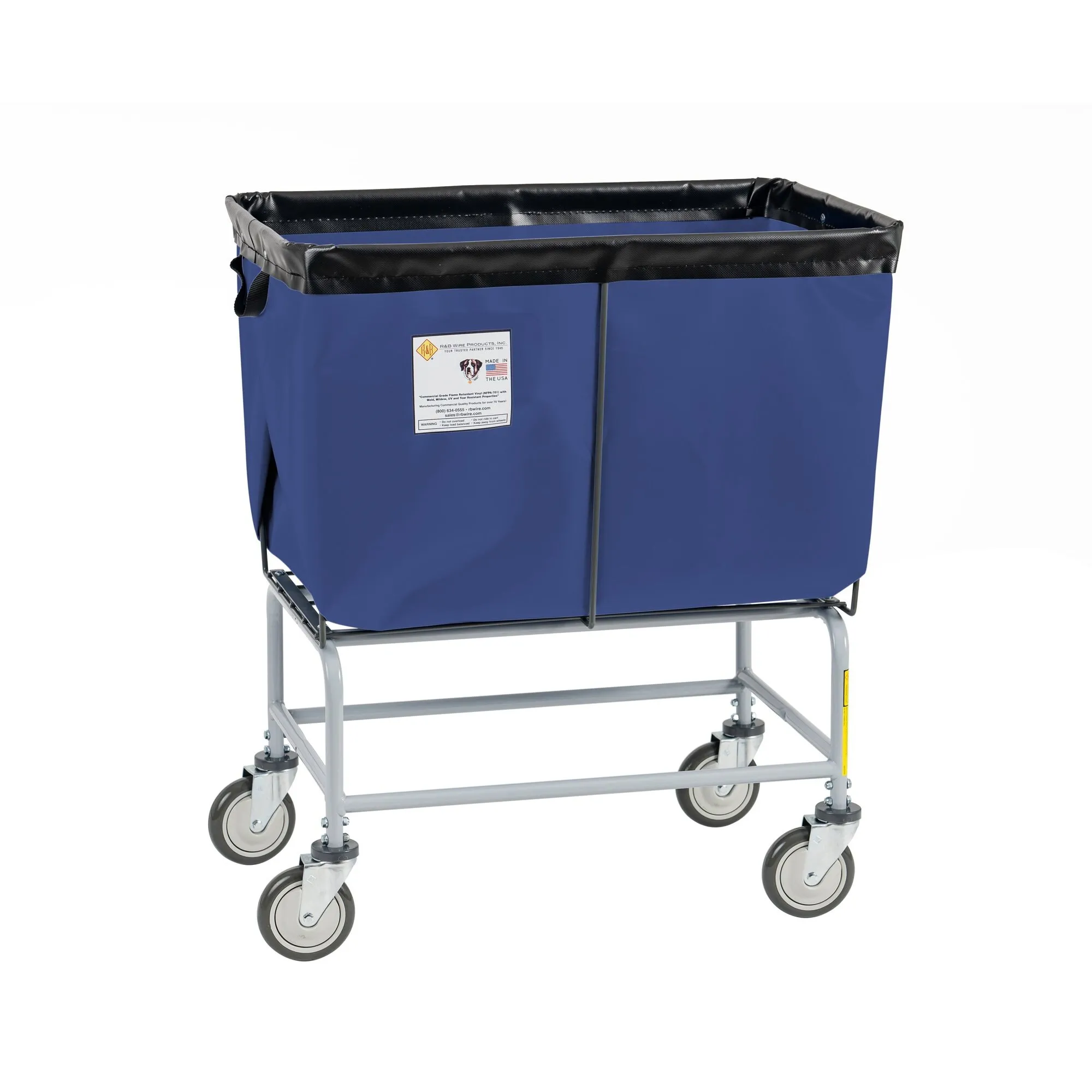 Elevated Basket Truck, Vinyl, 6 Bushel, Navy