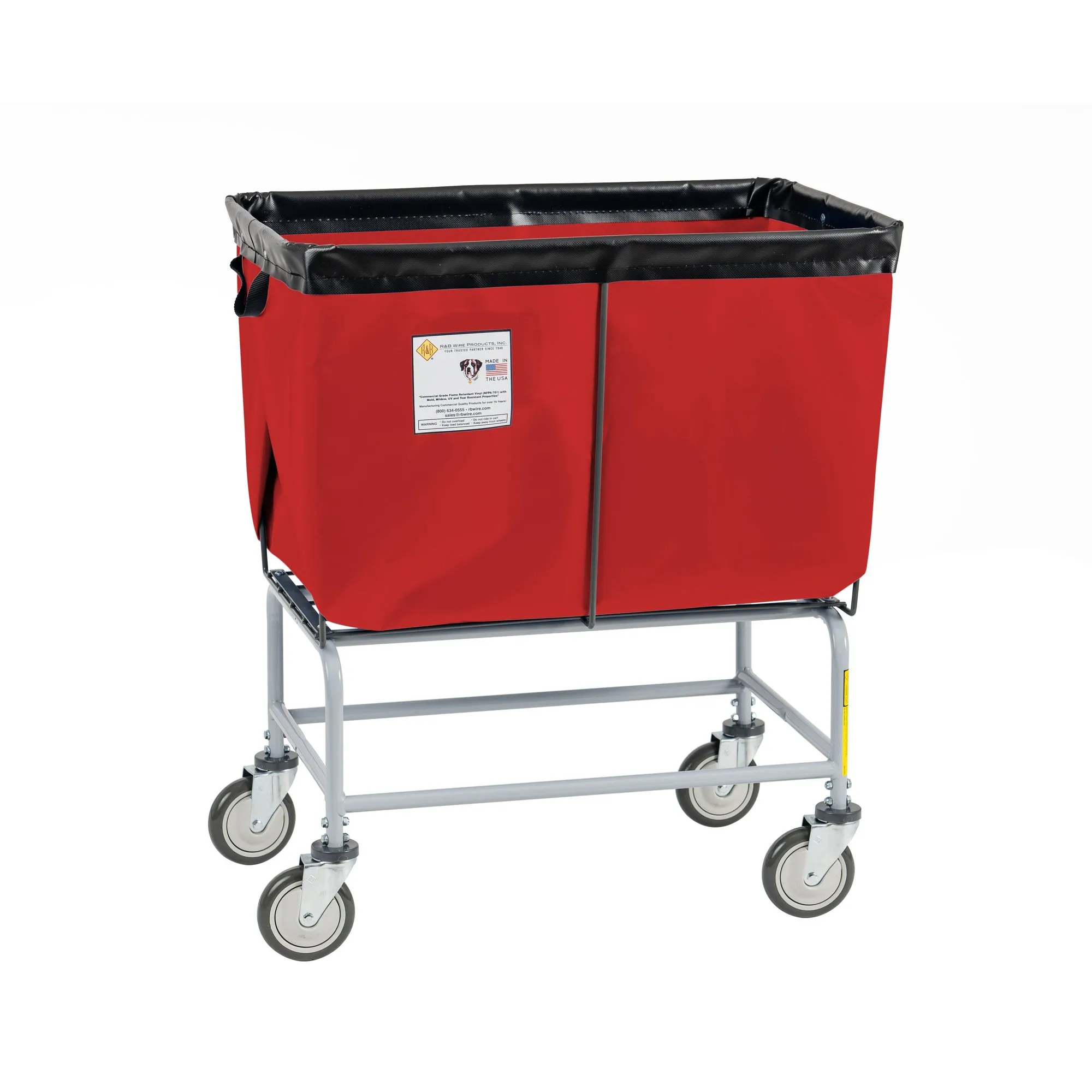 Elevated Basket Truck, Vinyl, 6 Bushel, Red