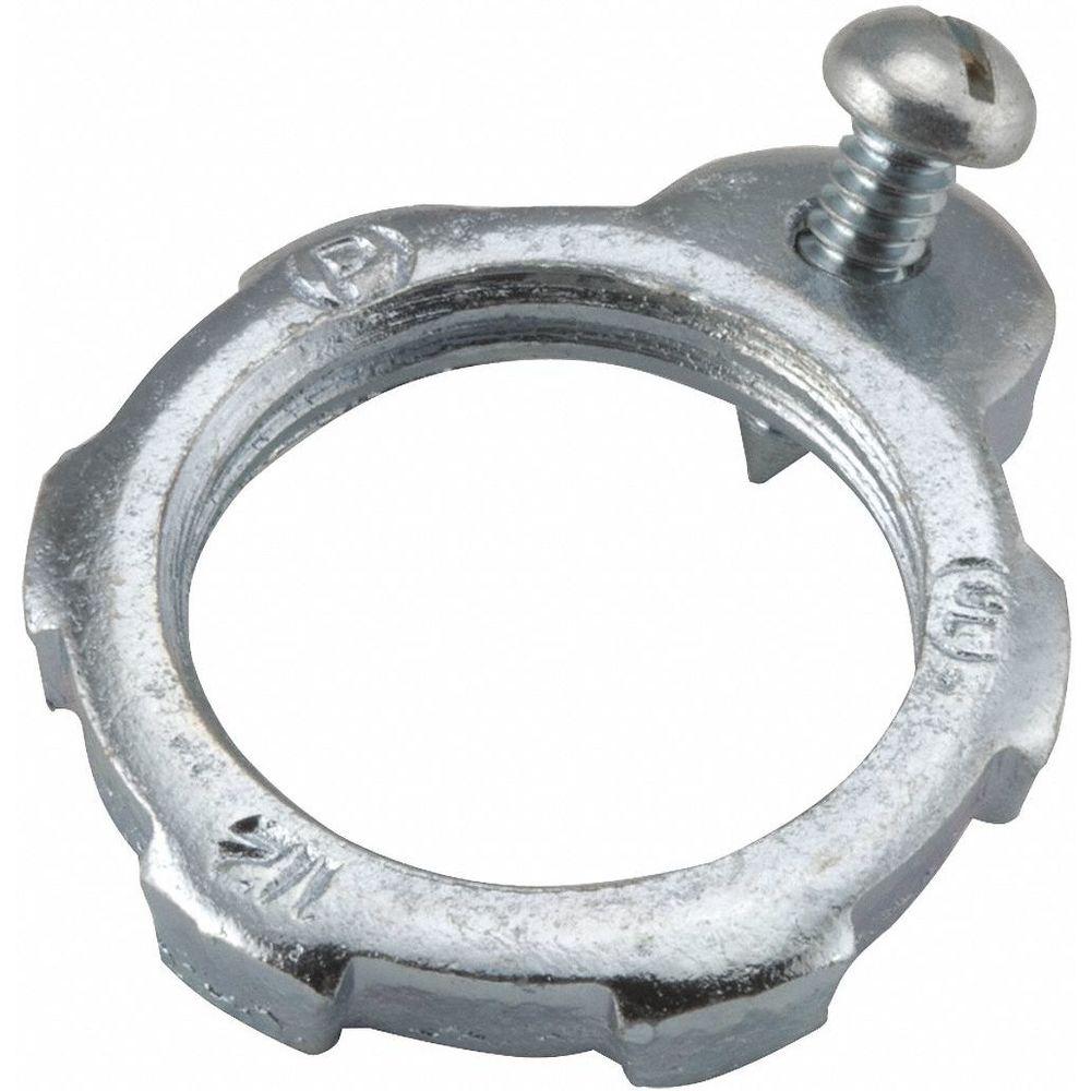 RACO 1246 Rigid Bonding Locknut, 1-1/2 Inch Threaded IMC, 2-3/5 Inch Overall Length | CD3PTE 52AV88