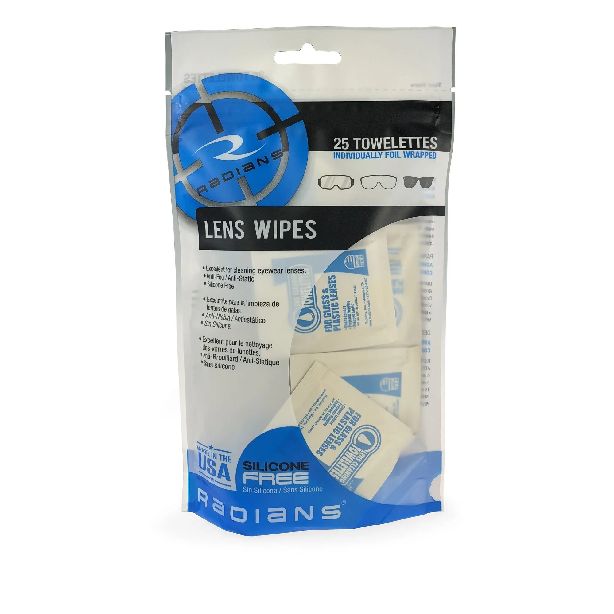 Radians LC25BG Lens Cleaning Towelettes