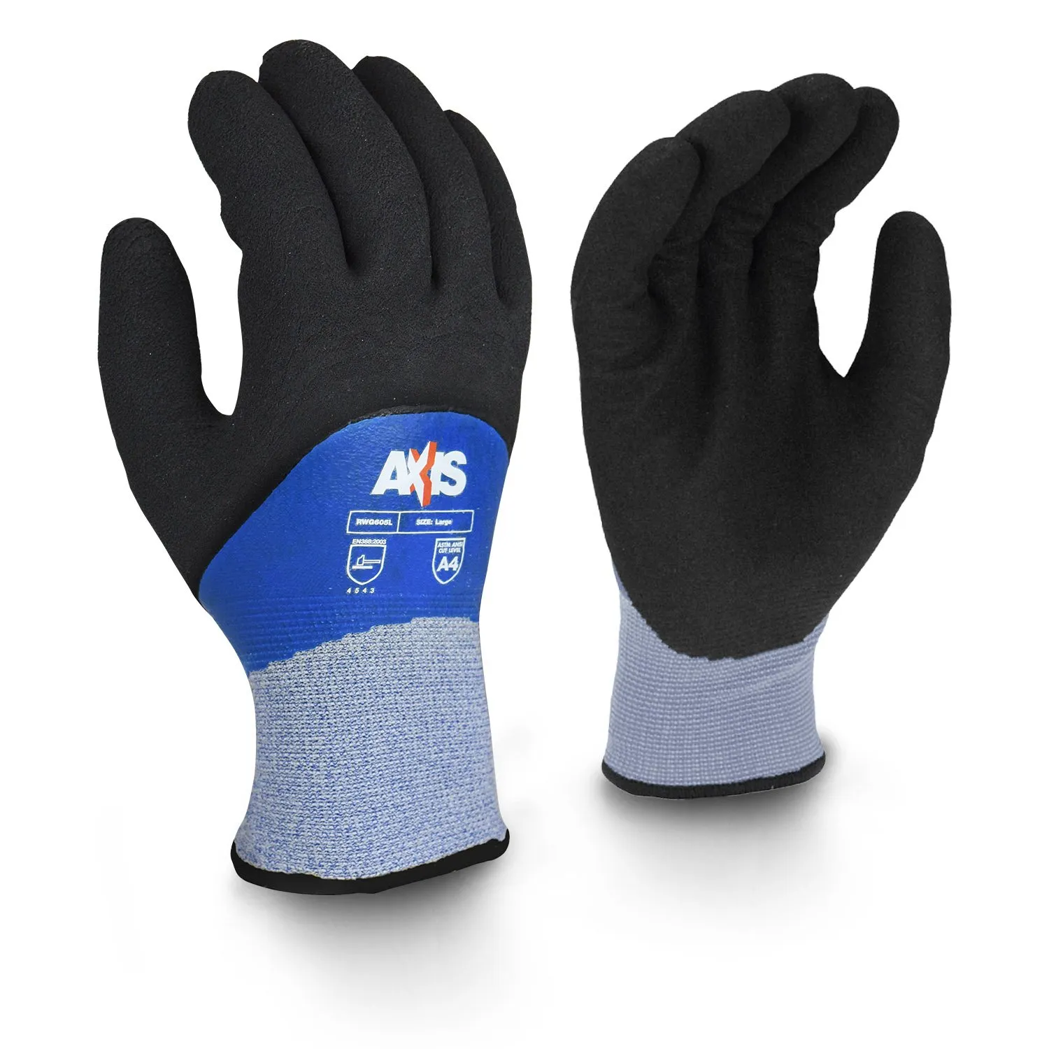 Cold Protection Cut-Resistant Gloves, Acrylic Lining, S