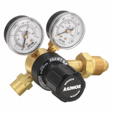 Purge Regulator, Single Stage, Cga 580 Inlet, 5/8 Inch Size-18 F Rh Outlet, 40 Psig