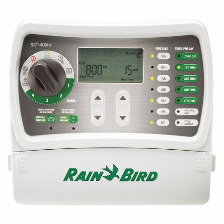Irrigation Timer, 4-Zone, Indoor, Irrigation Timer, 4-Zone, Indoor
