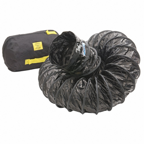 Ventilation Duct, 25 Feet Length, Black