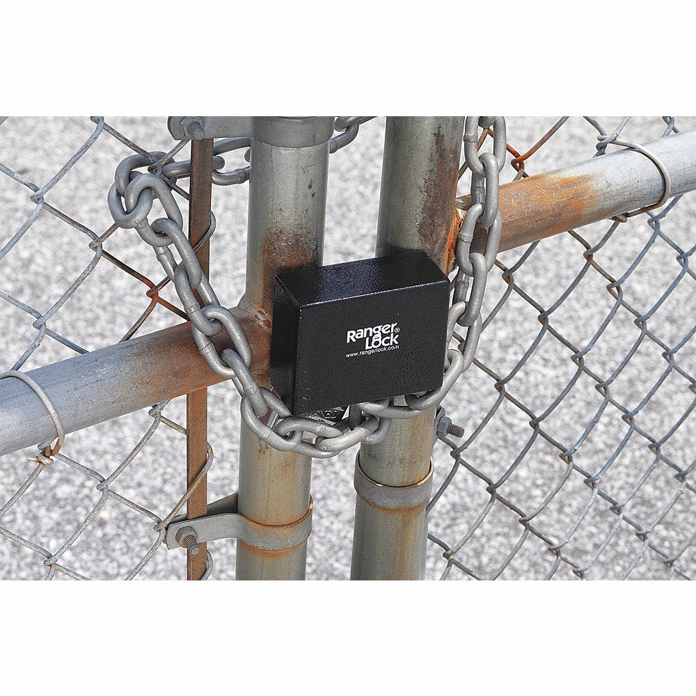 Padlock Guard, Hardened Steel, Blk, 3 InchL