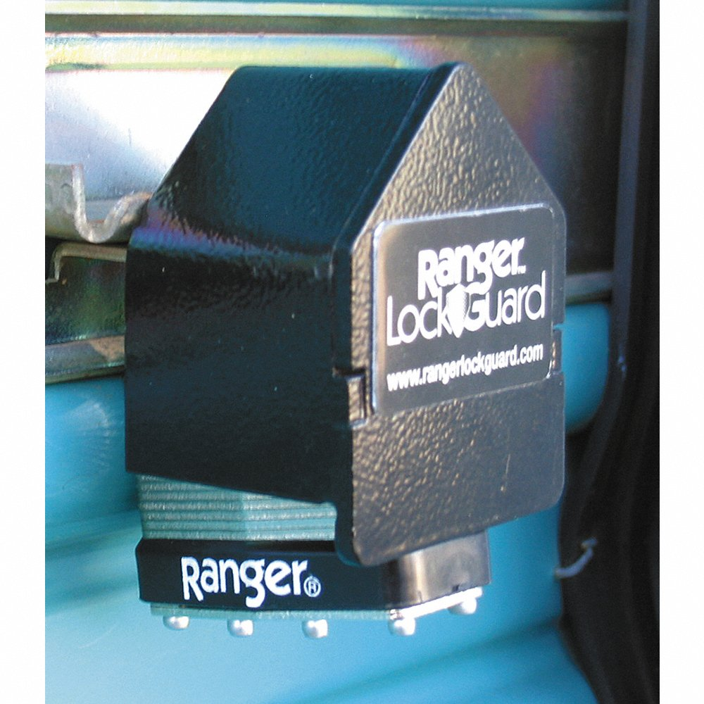 Padlock Guard, Hardened Steel, Blk, 2-1/2 InchL