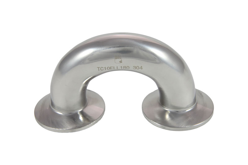 APPROVED VENDOR TC10ELL180 Elbow, 1 Inch Size, Tri Clover Compatible, 180 Deg. U-Bend | CF6CKL