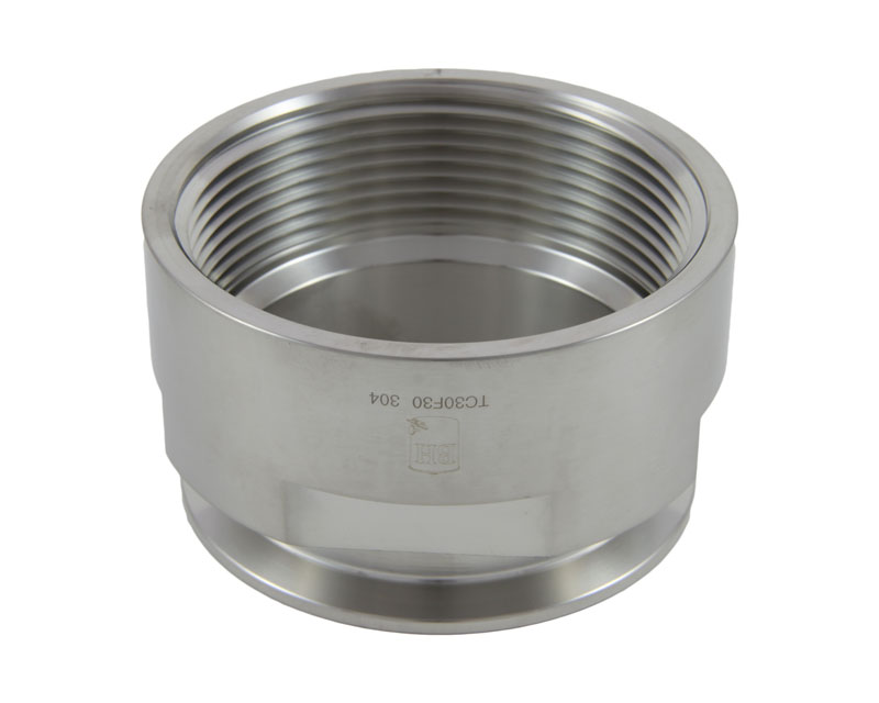 APPROVED VENDOR TC30F30 Connection Adapter, 3 Inch Tri Clover x 3 Inch FPT | CF6CFZ