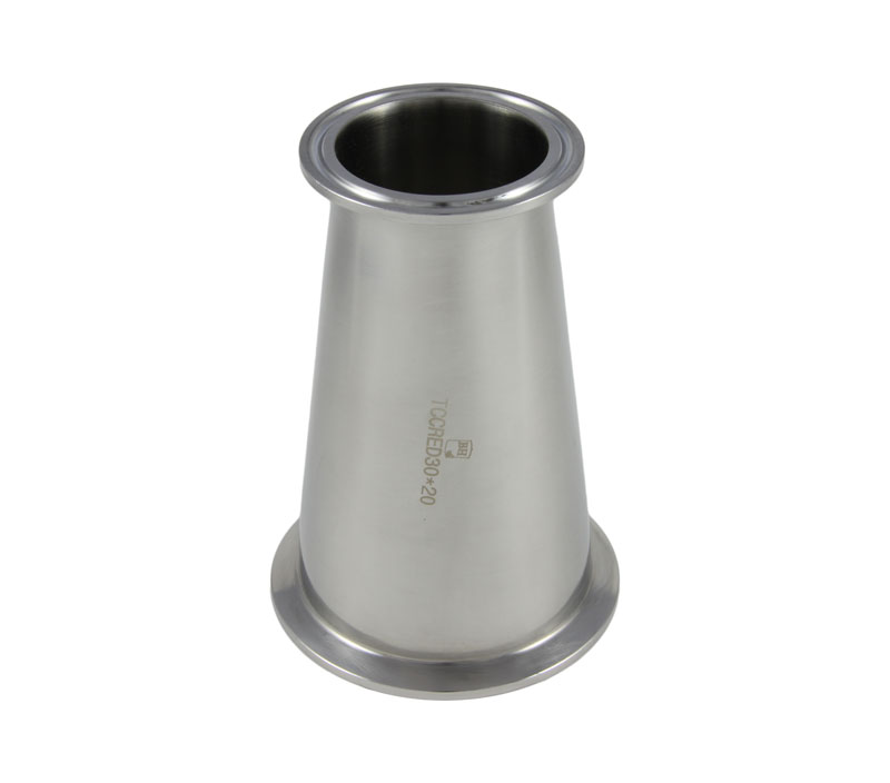 APPROVED VENDOR TCCRED30X20 Concentric Reducer, Tri Clover Compatible, Clamp Style, 3 x 2 Inch Size | CF6CED