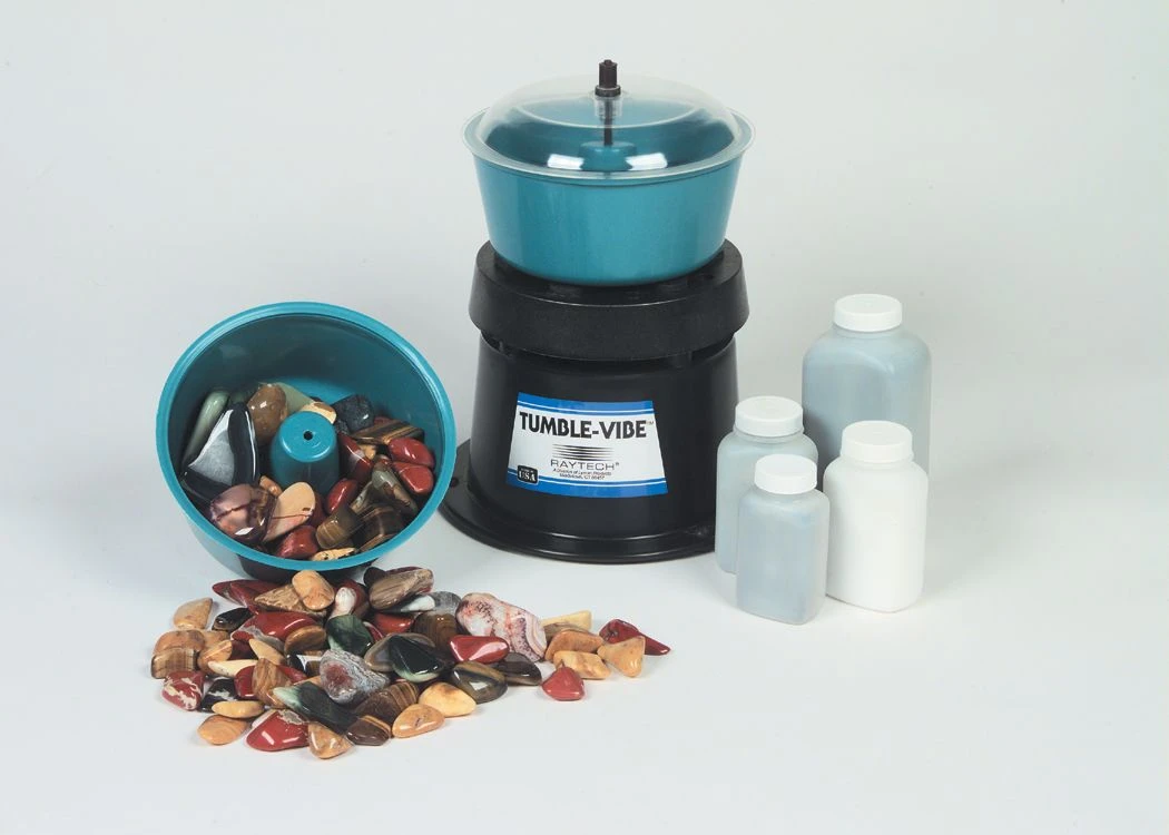 Vibratory Tumbler Rock Polishing Starter Kit, 115 V, 8 Inch Bowl Capacity