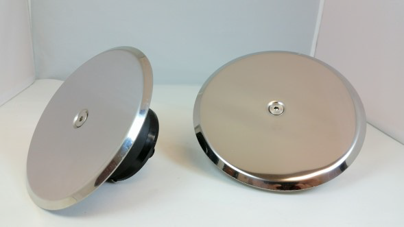 REAL-TITE PLUGS RTPFC25 Countersunk Flush Chrome Expension Plug, 2.5 Inch Dia., 6 Inch Cover, Chrome Plate | CE7YEZ