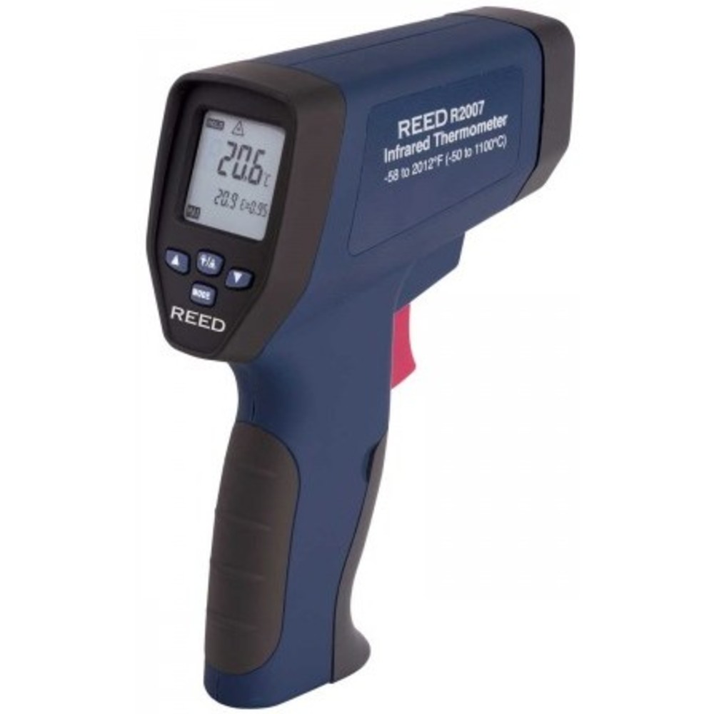 REED INSTRUMENTS R2007-NIST Infrared Thermometer, Dual Laser, NSIT Certified, 1100 deg. C | CD4CYN