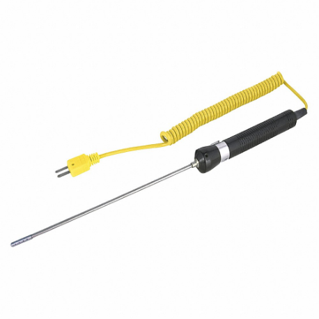 REED INSTRUMENTS R2940 Air/Gas Thermocouple Probe, Type K, -50 to 900 deg. C, 156mm Probe Length | CD4CZR