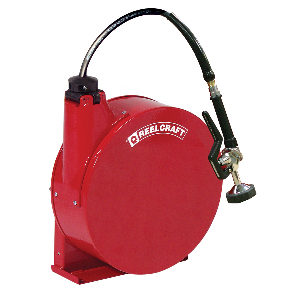 Pre-Rinse Hose Reel, Inner Diameter 3/8 Inch, 125 Psi, Hose Length 35 Feet