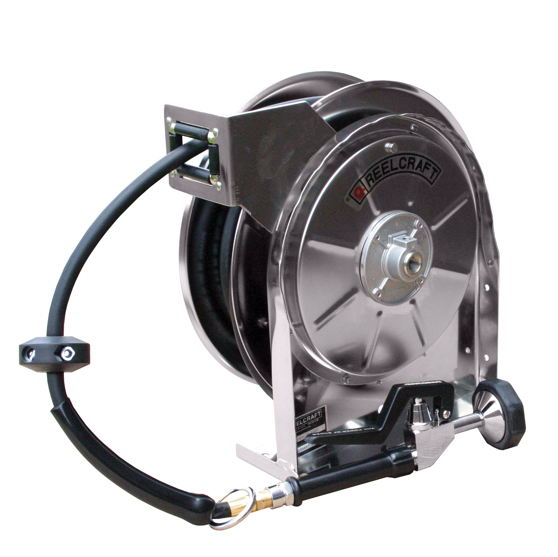 Pre-Rinse Hose Reel, Inner Diameter 3/8 Inch, 125 Psi, Hose Length 35 Feet