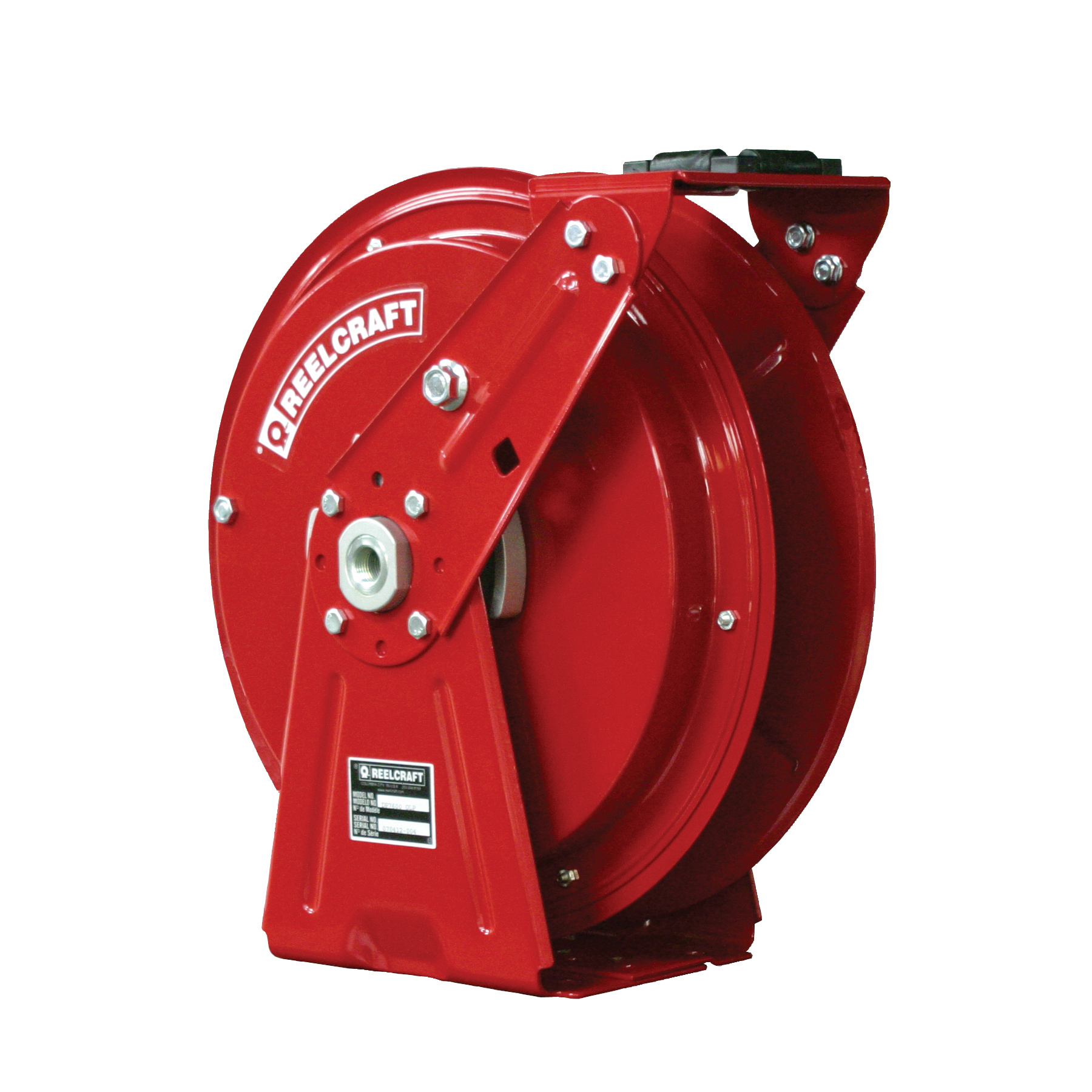 REELCRAFT DP7400 OHP Dual Pedestal Hose Reel, Inner Diameter 1/4 Inch, 5000 Psi, Hose Length 50 Feet | BT6DGE